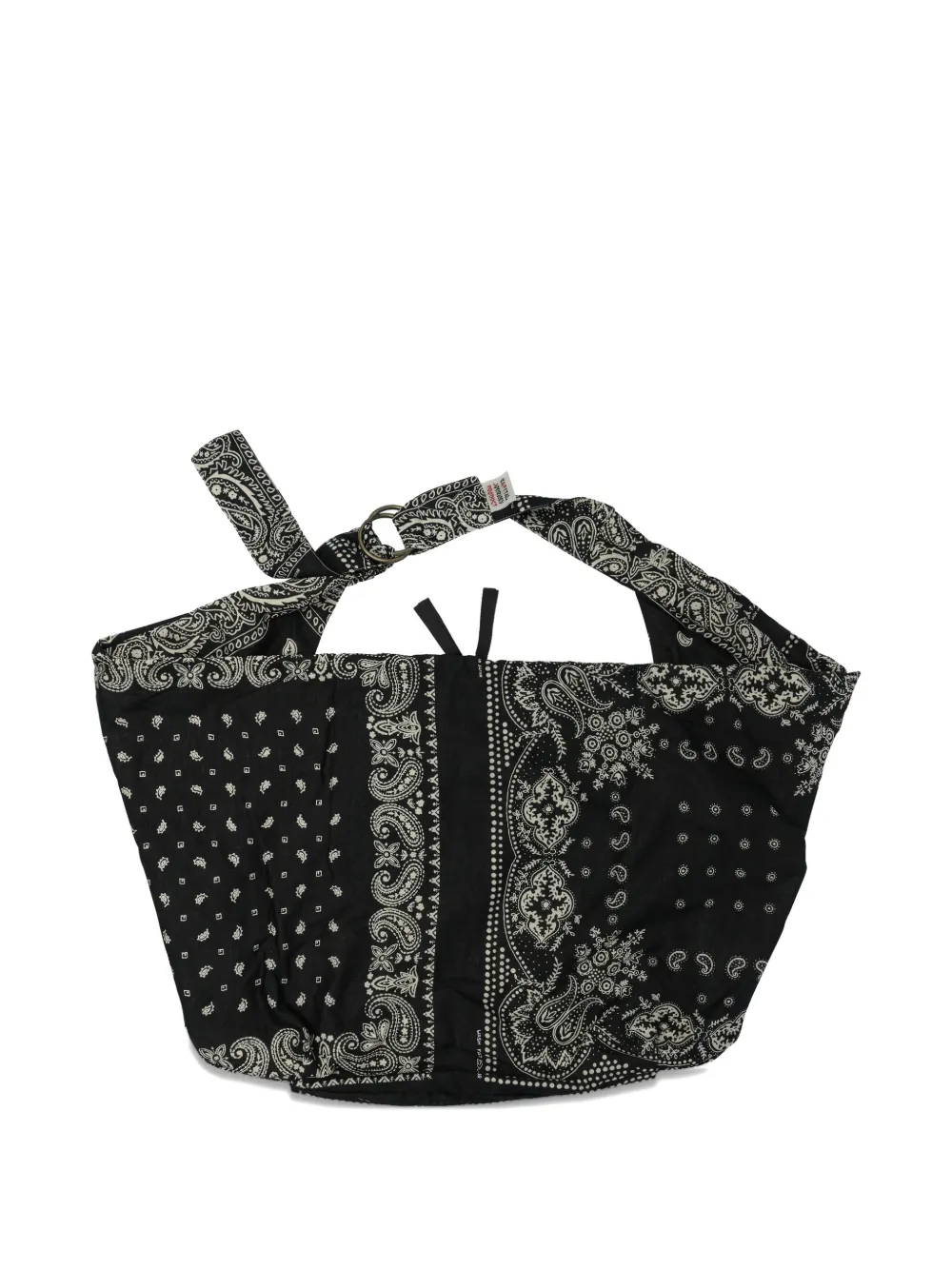 bandana-print ring-detail shoulder bag
