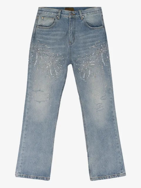 BIRTH OF ROYAL CHILD beaded-fireworks jeans