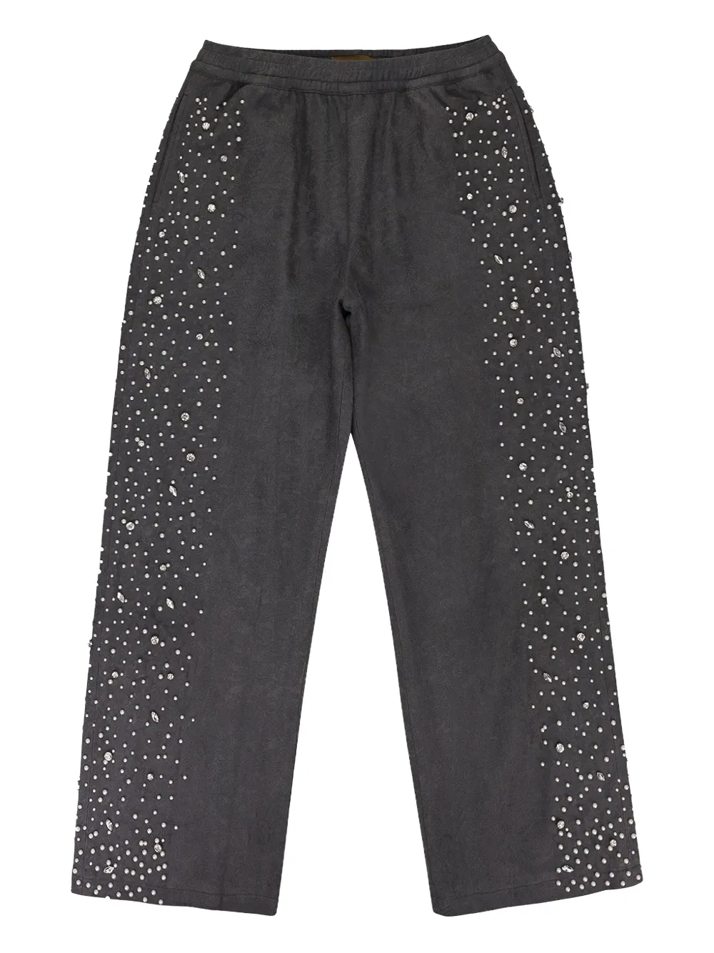 BIRTH OF ROYAL CHILD pearl-embellished track pants - Grijs