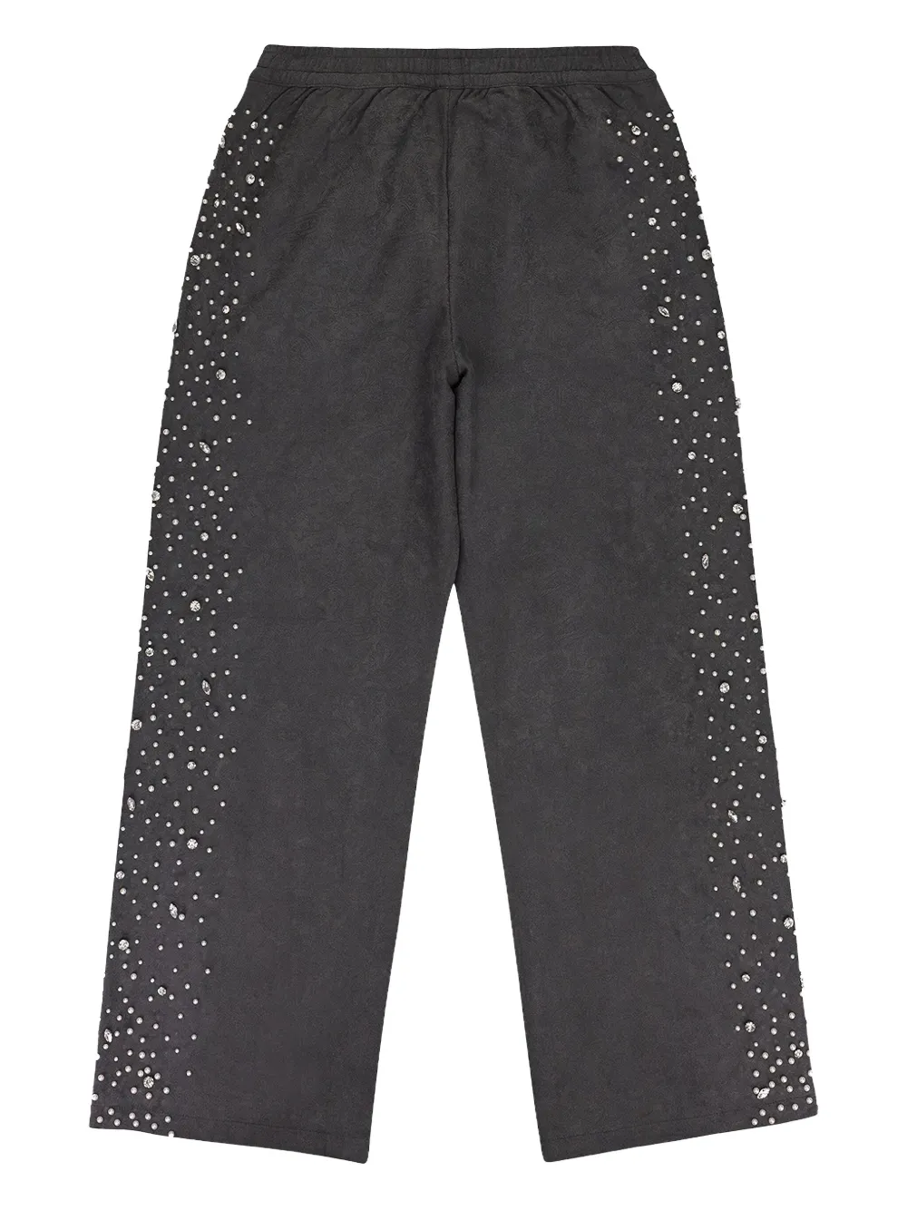 pearl-embellished track pants