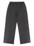 BIRTH OF ROYAL CHILD pearl-embellished track pants - Grey