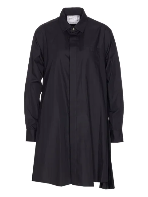 sacai vestido camisero corto con botones