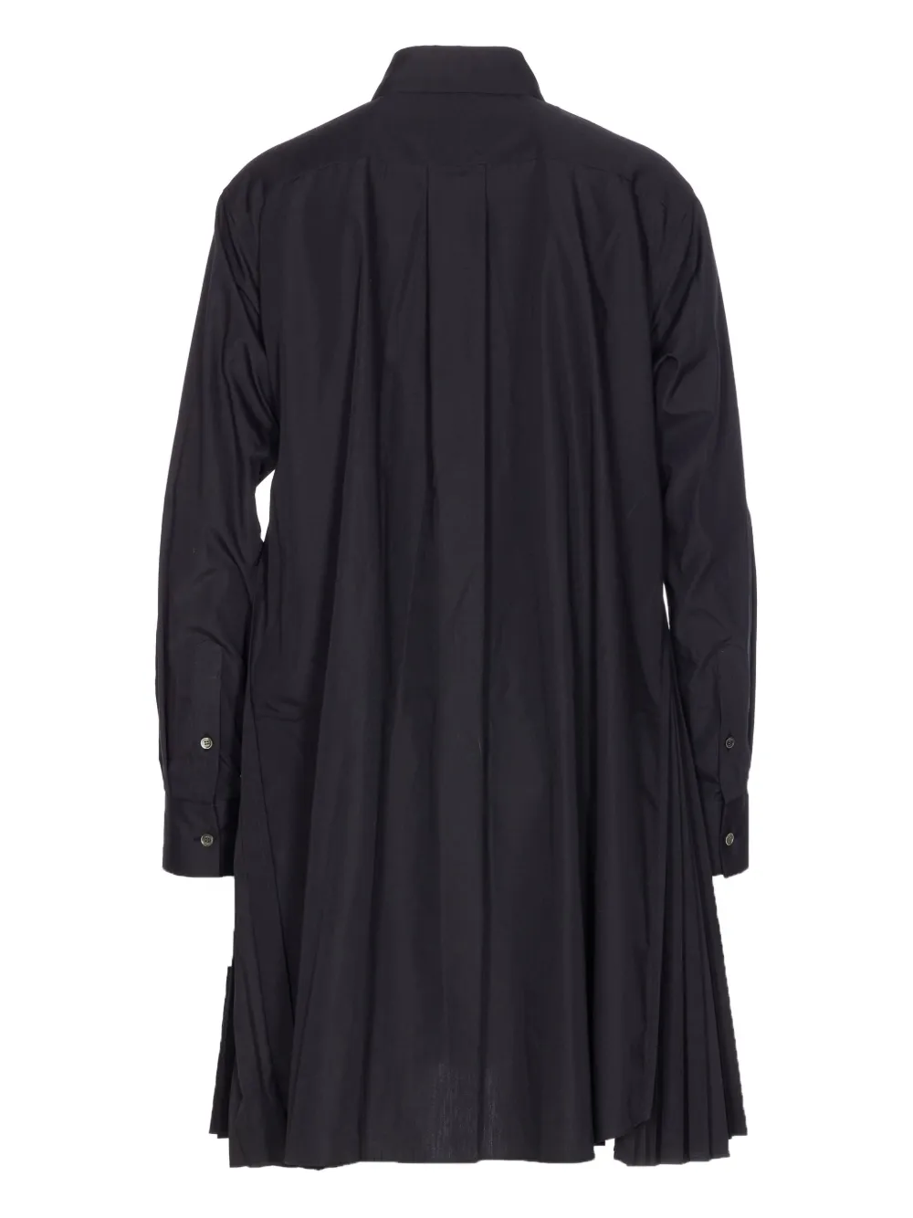 Sacai button-down mini shirt dress - Zwart