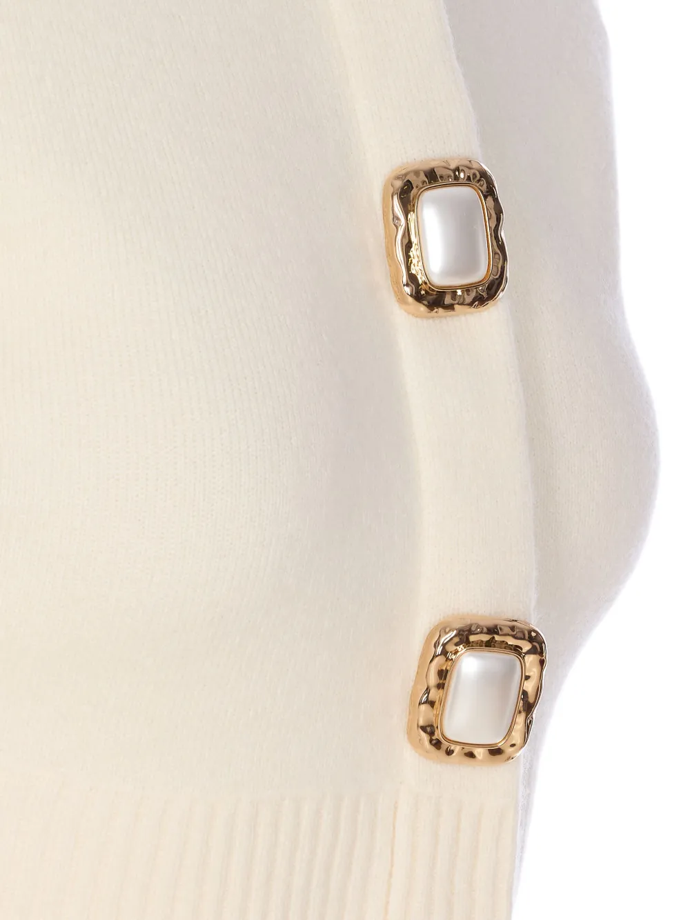 Self-Portrait Cropped vest Beige