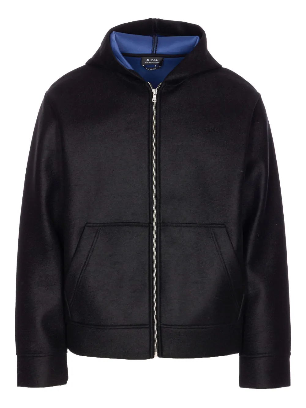 A.P.C. zip-front hoodie Zwart