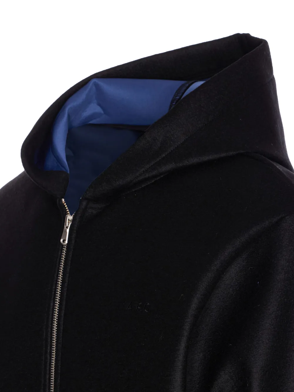 A.P.C. Hoodie met rits Zwart