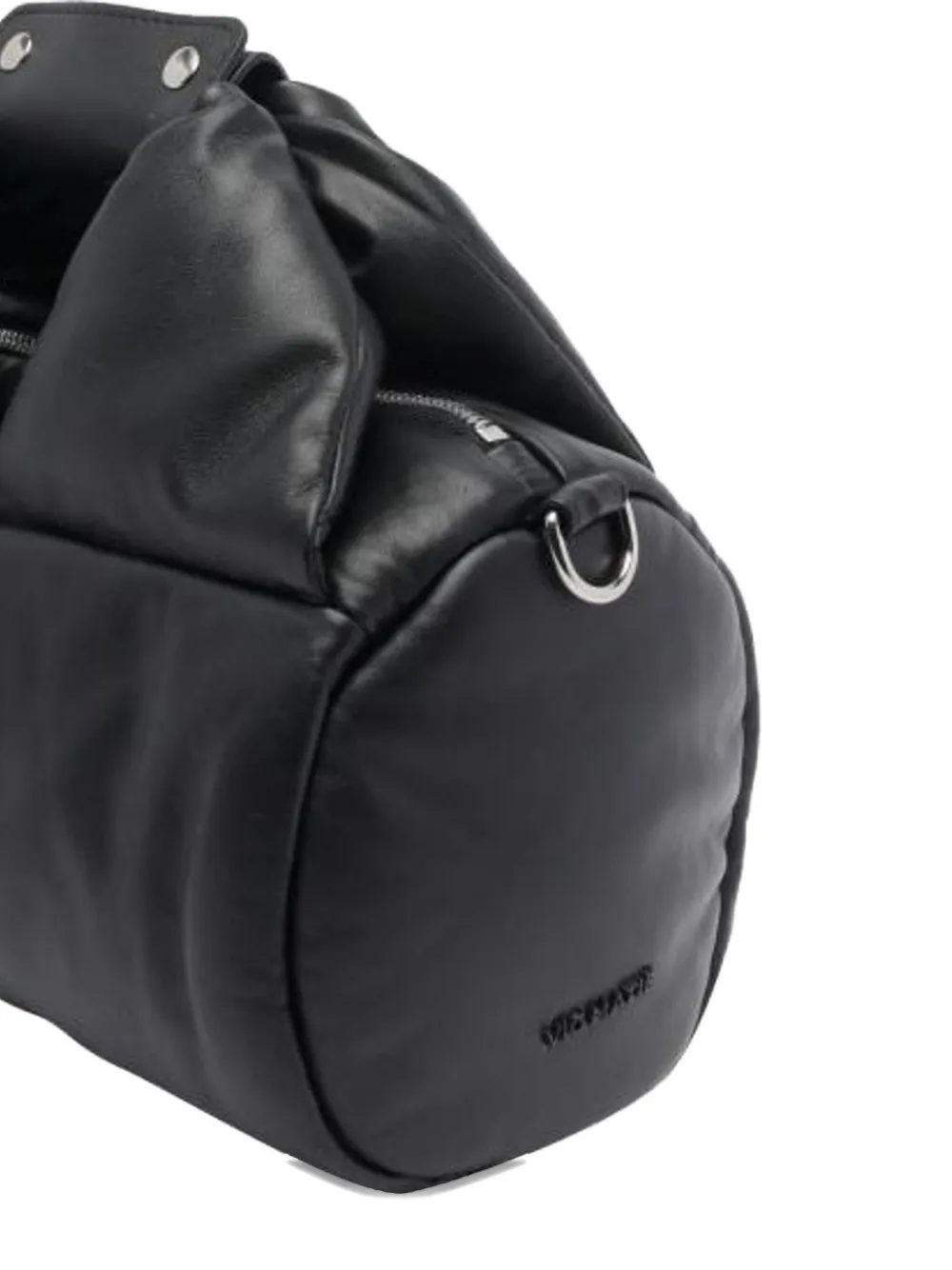 Vic Matie Quilted Leather Shoulder Bag In Black