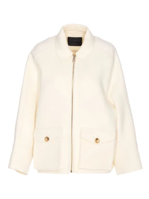 LIU JO fringed zip-front jacket