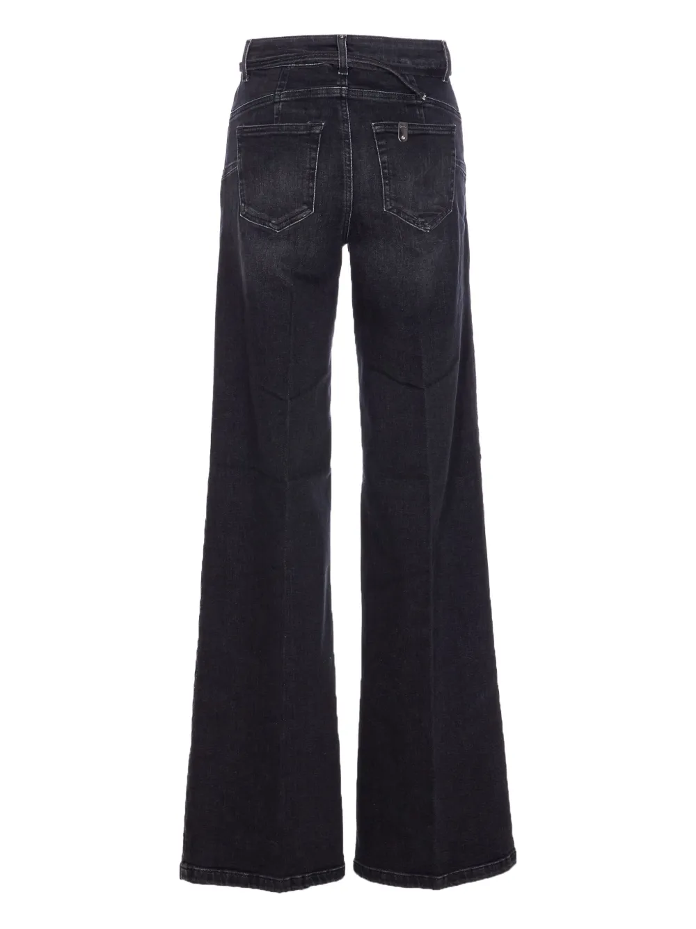 LIU JO logo-plaque flare jeans - Zwart