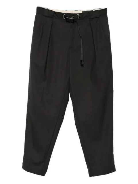 White Sand pantalon plissé à lien de resserrage