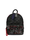 CHANEL Pre-Owned 2017 Astronaut tweed backpack - Black