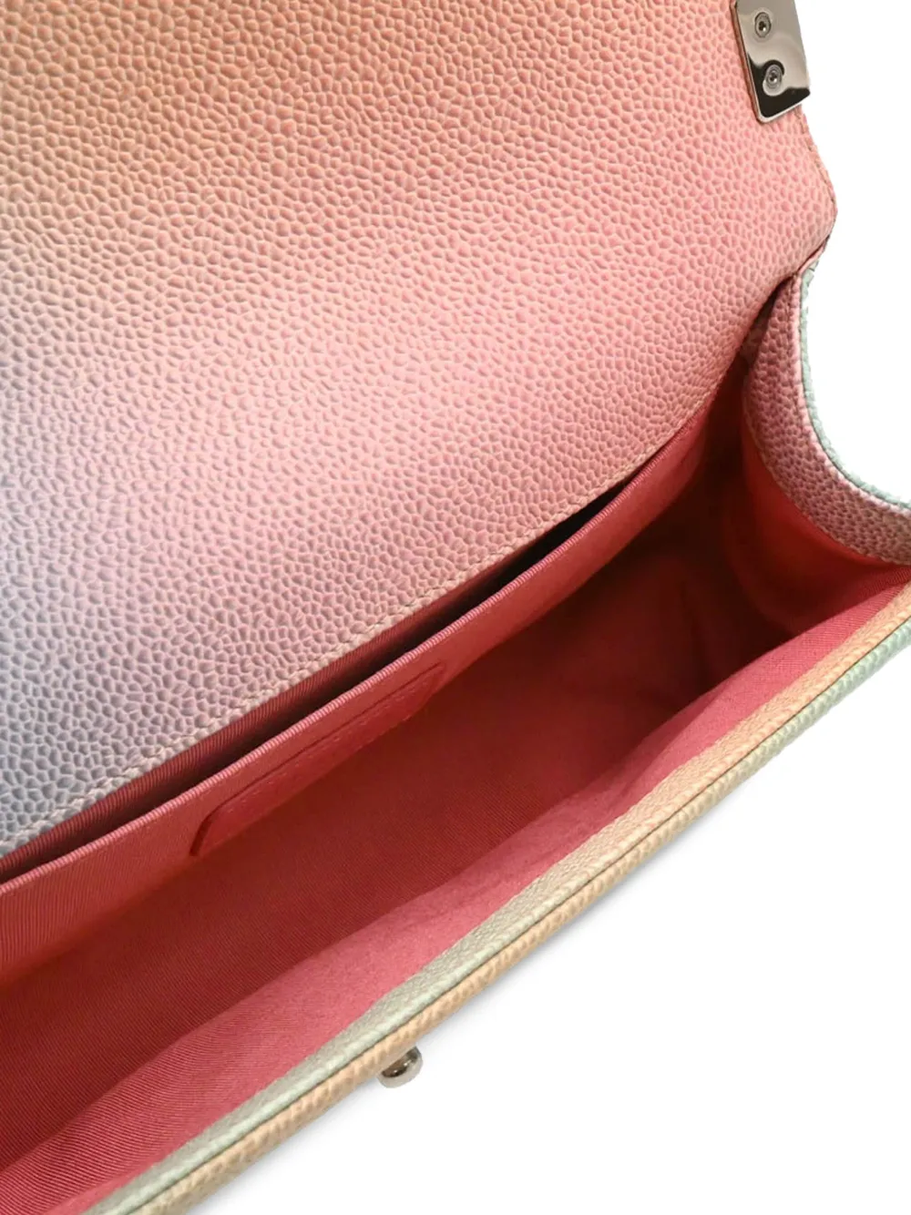 Pre-owned Chanel 2017 Medium Boy Shoulder Bag In Pink