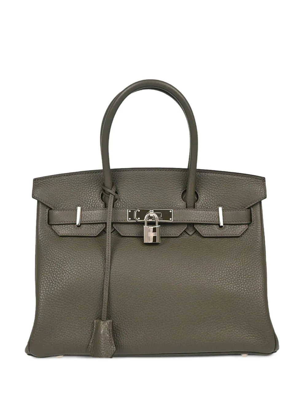 Hermès Pre-Owned 2015 Taurillon Clemence Birkin 30 tote bag | Green | Image 1