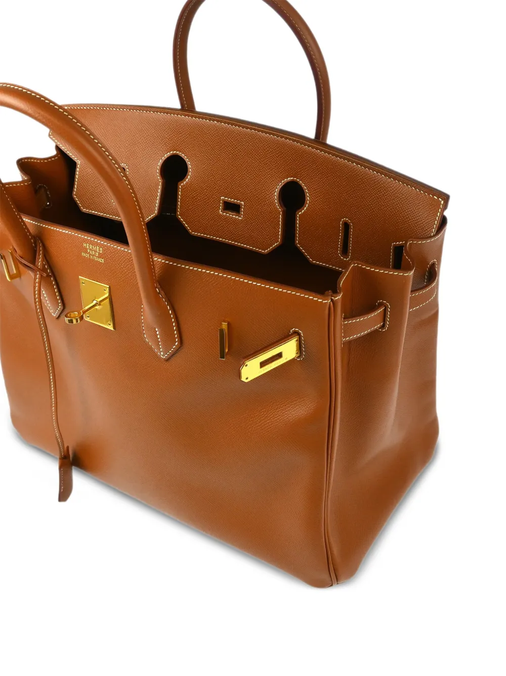 Pre-owned Hermes 2000 Birkin 35 Handbag In Brown