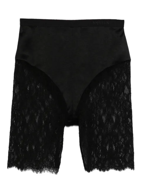 Alexander McQueen lace-panelled shorts
