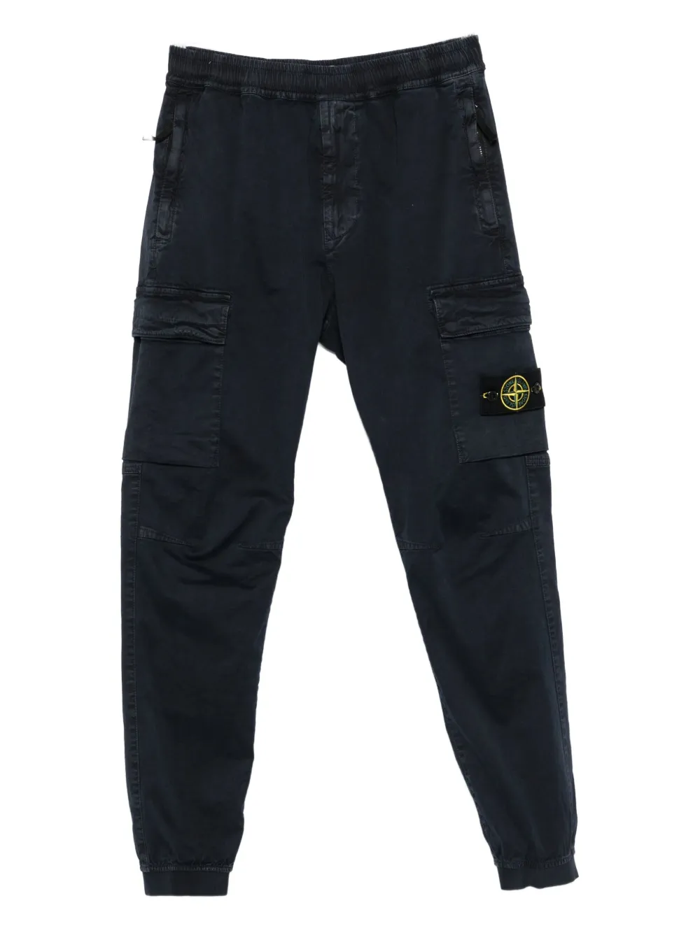 elasticated-cuff cargo trousers
