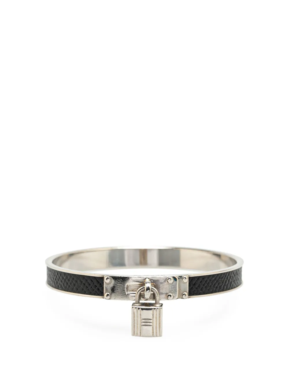 1990-2015 Leather Kelly Cadena Lock Bangle Bracelet costume bracelet