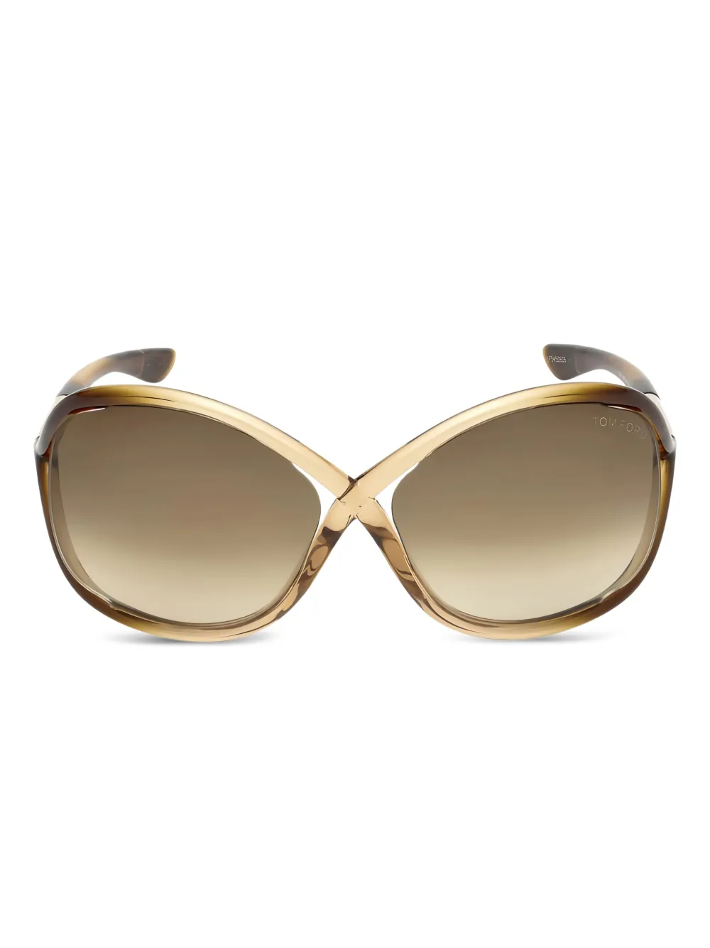 TOM FORD Eyewear Zonnebril met oversized montuur Bruin