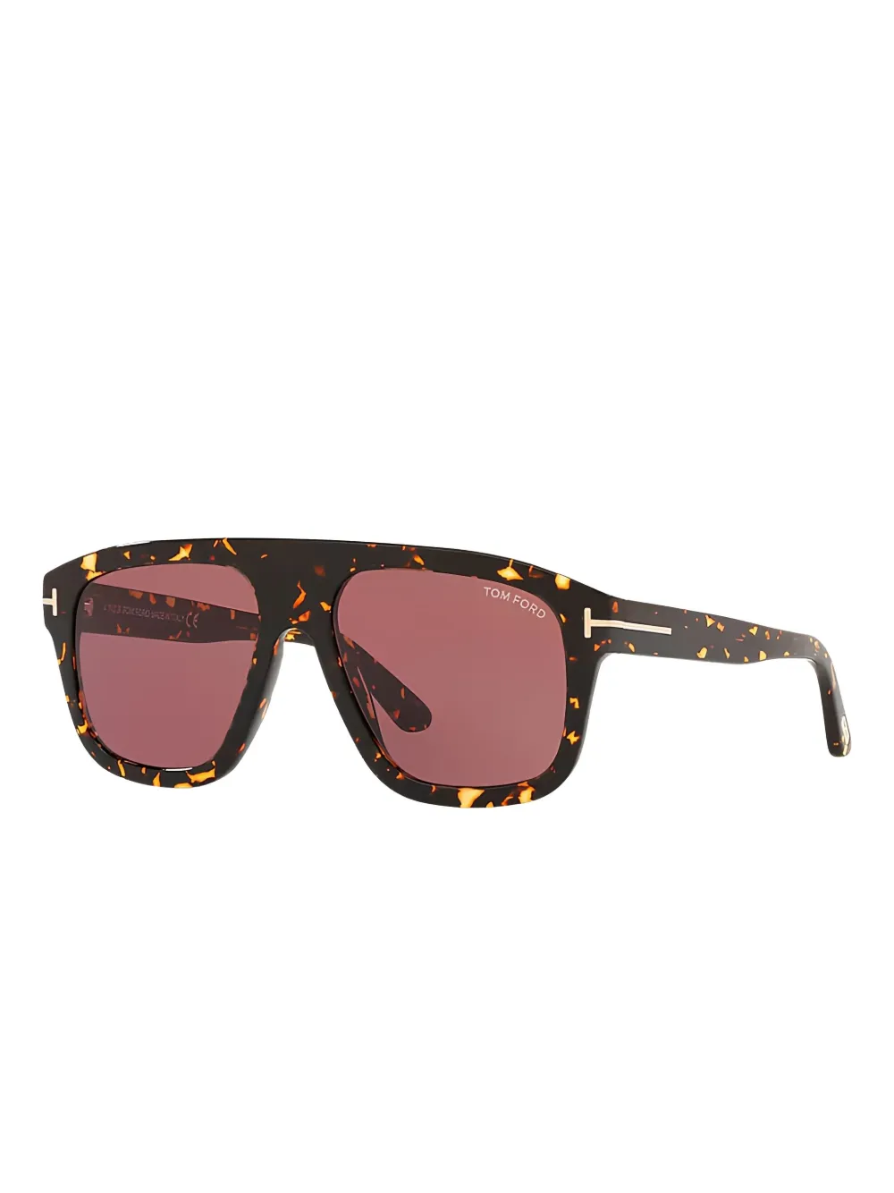 TOM FORD Eyewear Bril met vierkant montuur Bruin