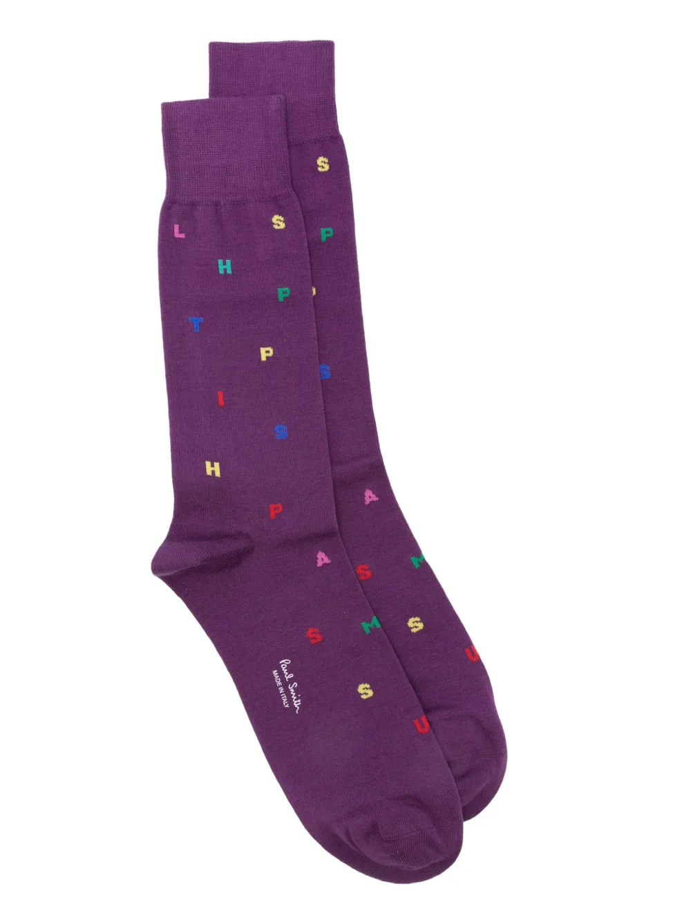 Paul Smith プリント靴下 - パープル Paul Smith プリント靴下 - パープル
