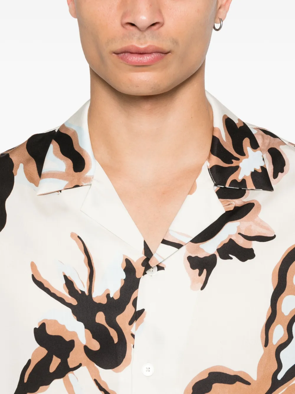Paul Smith geometric-print shirt Wit
