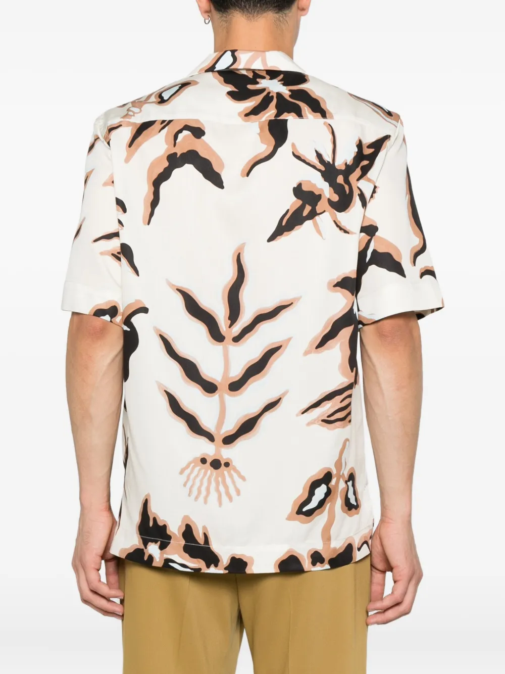 Paul Smith geometric-print shirt Wit