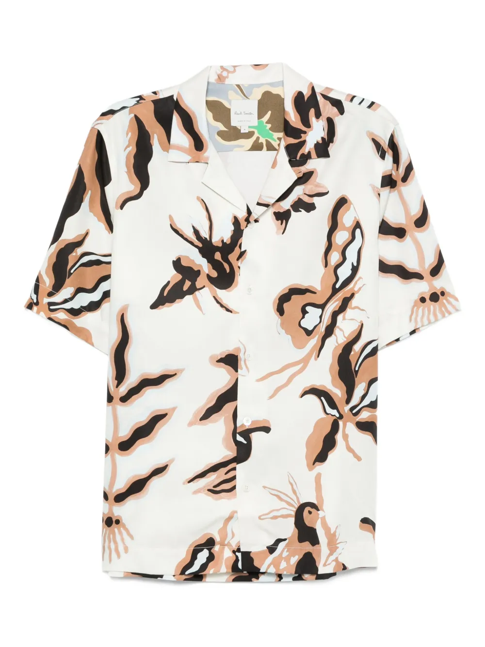 Paul Smith geometric-print shirt Wit