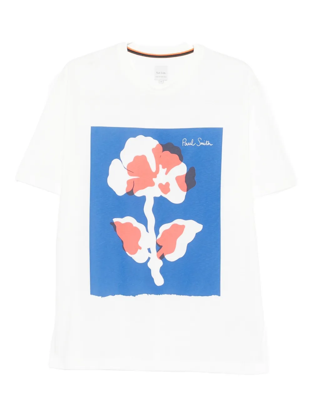 floral-print T-shirt