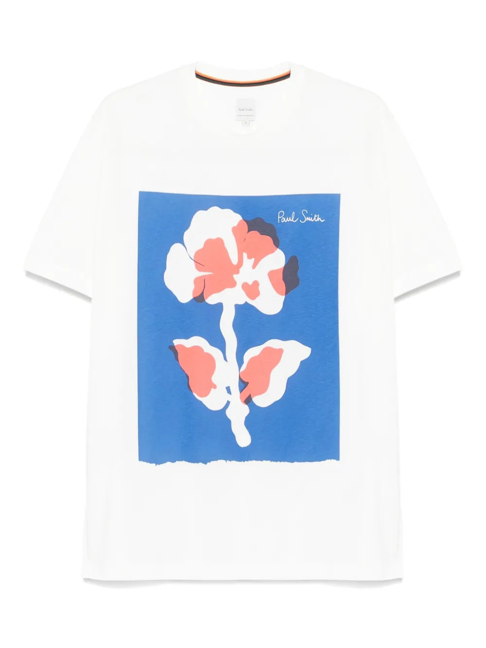 Paul Smith floral-print T-shirt Wit