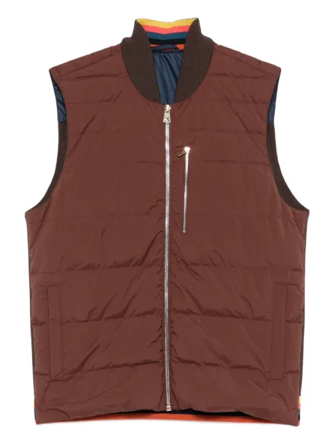 Paul Smith zip-fastening quilted-front gilet