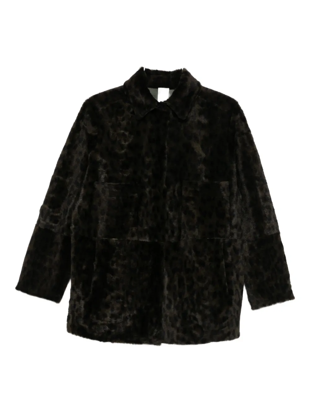 Furling By Giani Leather Jacket In Black