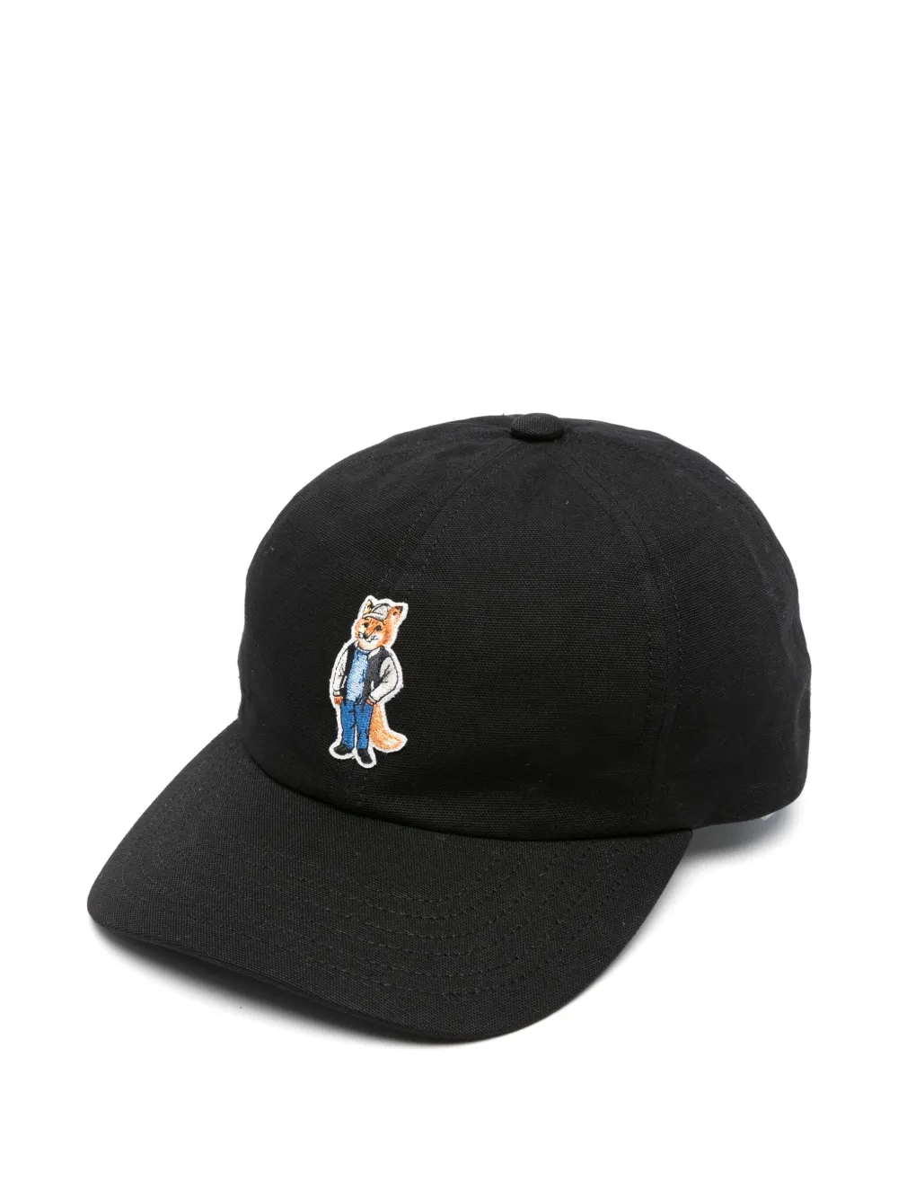 Maison Kitsuné Fox-embroidered baseball cap