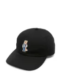 Maison Kitsuné Fox-embroidered baseball cap - Black