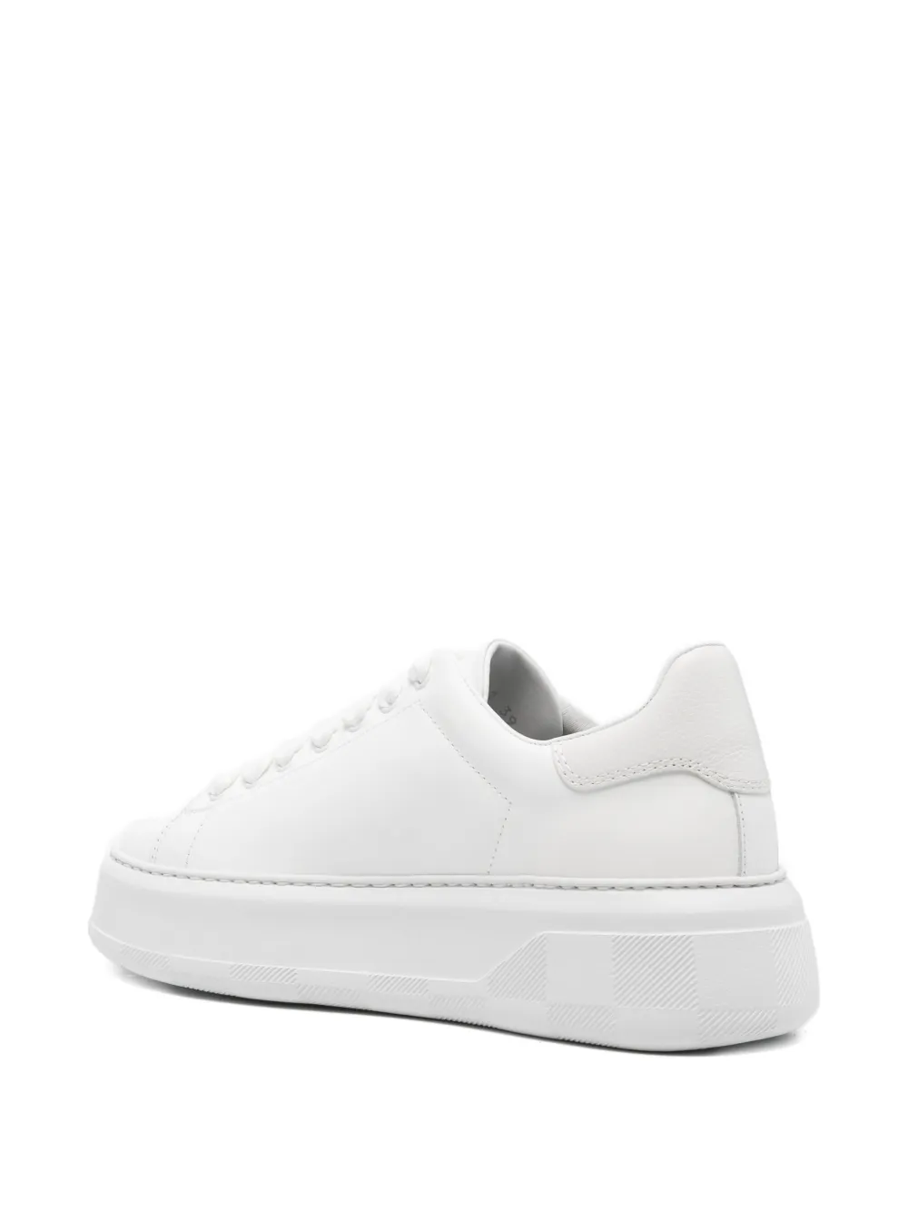 Woolrich leather platform low-top sneakers White