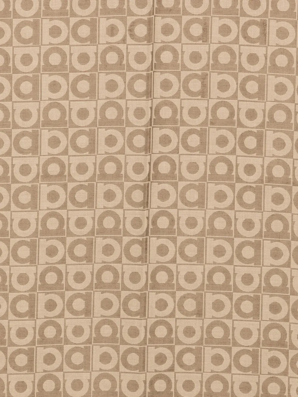 Ferragamo Gancini monogram-pattern scarf - Bruin