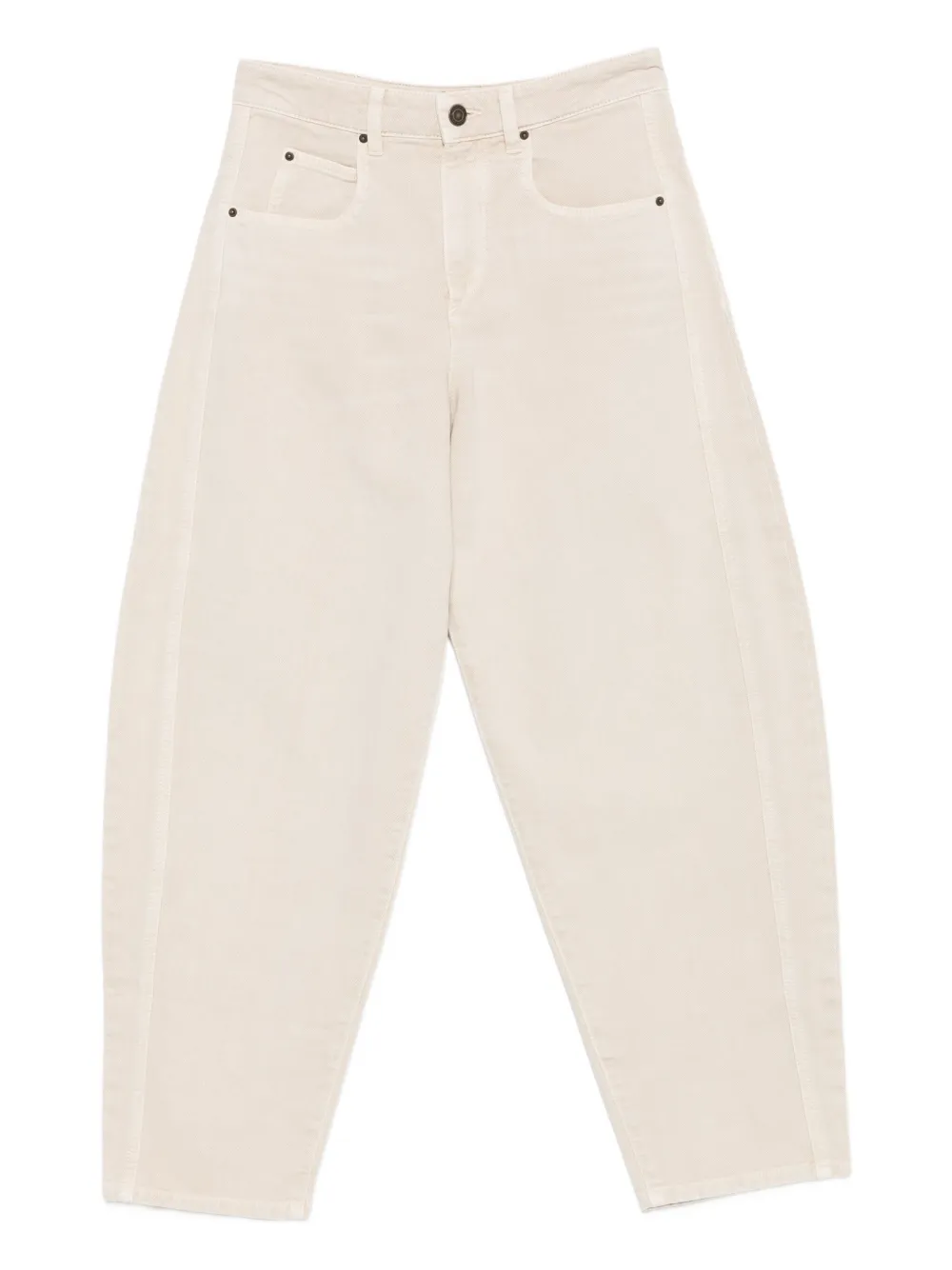 ISABEL MARANT side-seam detail jeans Beige