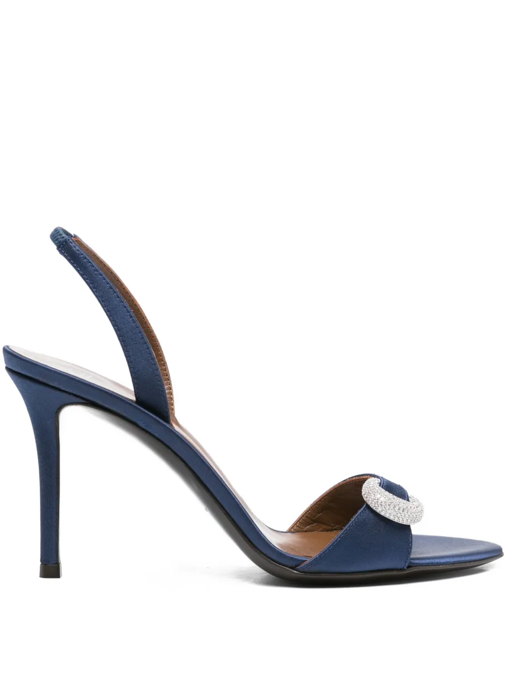 Giuseppe Zanotti 100mm slingback embellished heeled sandals Blue