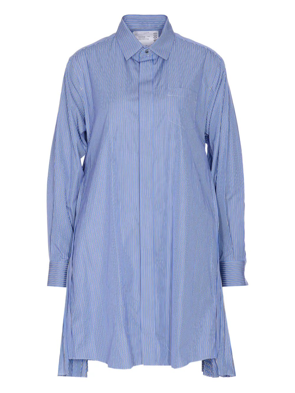 striped mini shirt dress