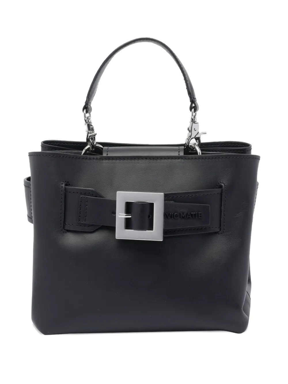 Vic Matie buckle-fastening leather tote bag | Black | Image 1