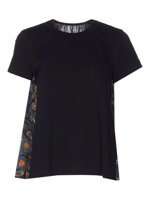 sacai floral-print pocket T-shirt