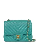 CHANEL Pre-Owned 2016 mini Classic Square Flap shoulder bag - Blue