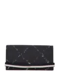 CHANEL Pre-Owned 2000-2002 Old Travel Line Nylon Bifold Wallet long wallets - Black