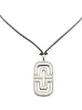 Bvlgari Pre-Owned 2000-2010 Sterling Silver Resin Parentesi Pendant Cord Necklace costume necklace - Black
