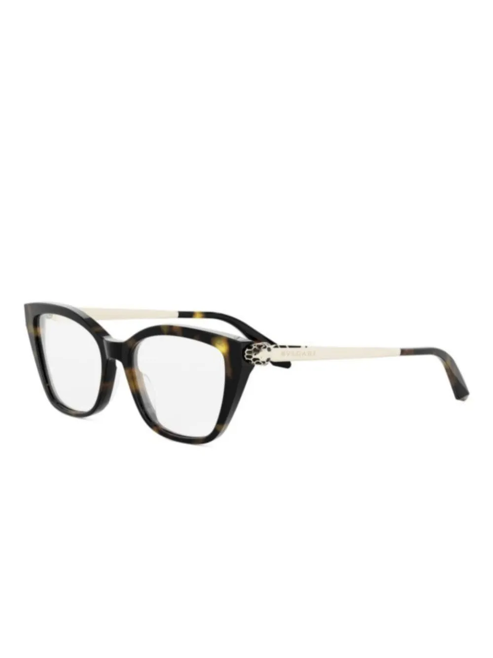 Bvlgari square-frame tortoiseshell glasses | Brown | Image 1