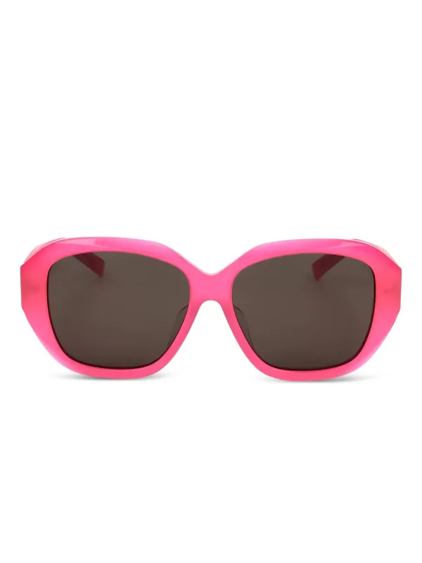 【関税込み】Givenchy ピンク スクエアメガネ Givenchy Eyewear スクエア フルリム 眼鏡フレーム | ピンク