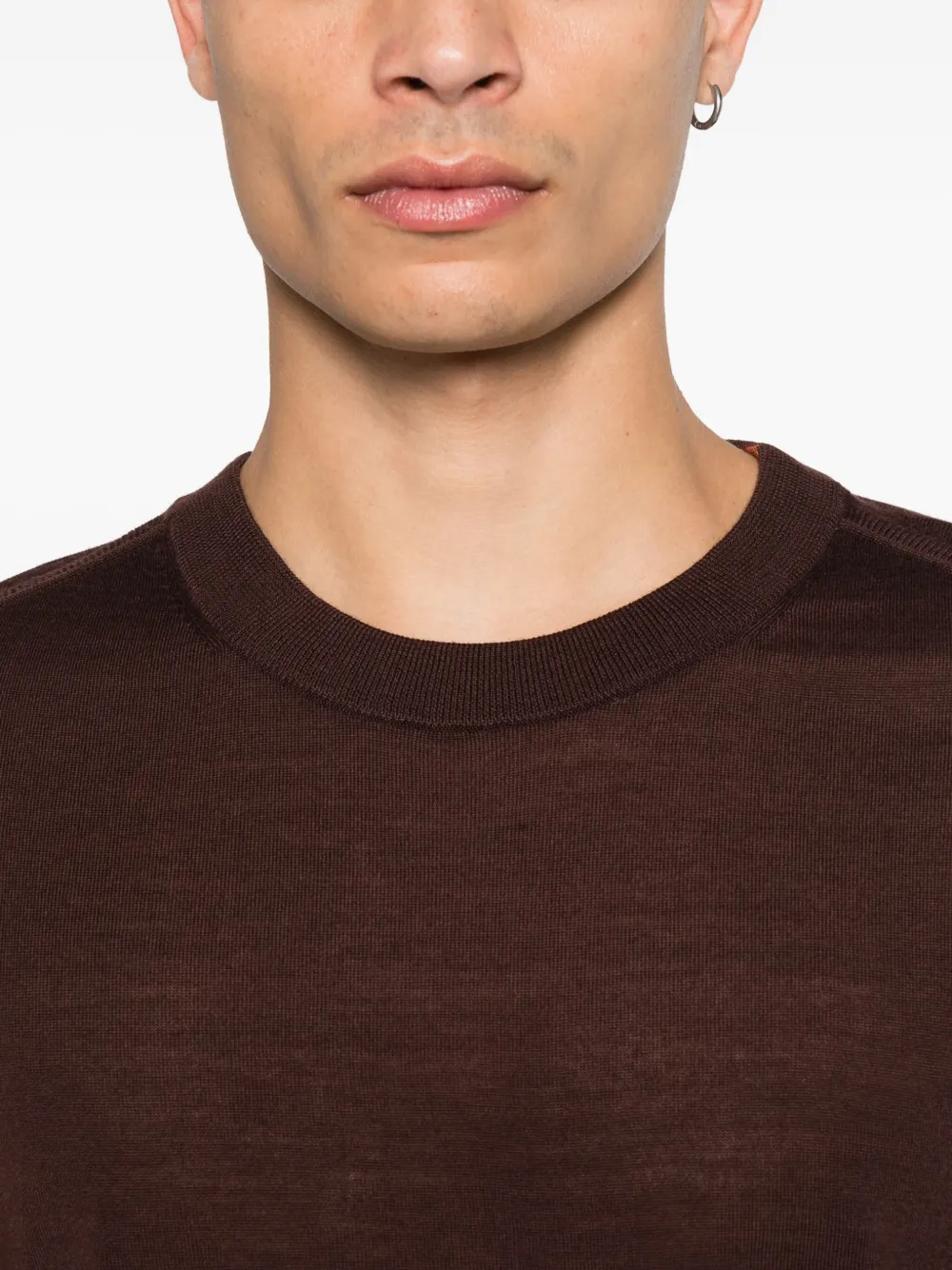 Paul Smith round-neck wool sweater Rood