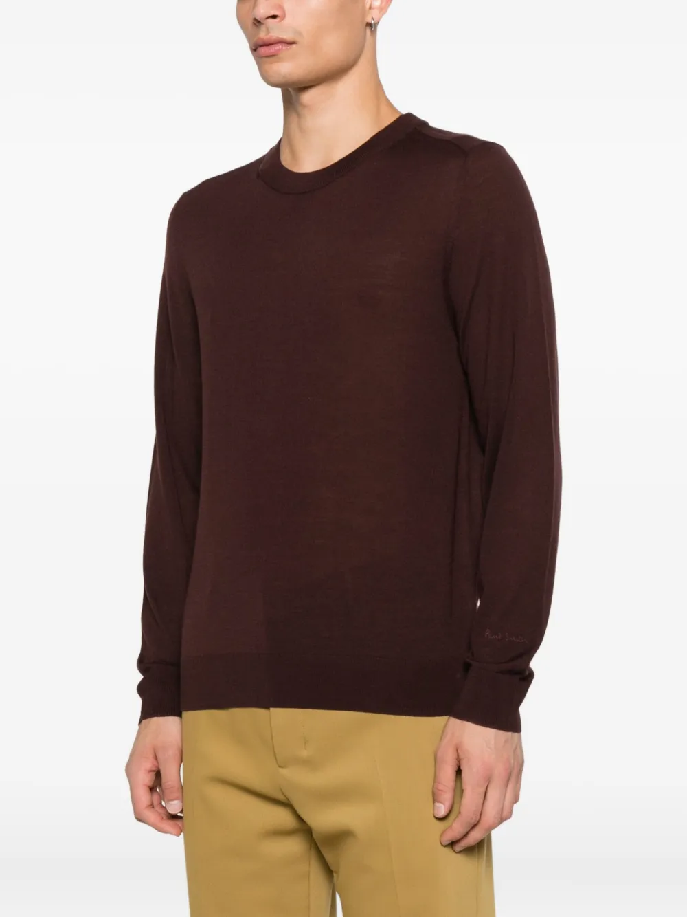 Paul Smith round-neck wool sweater Rood