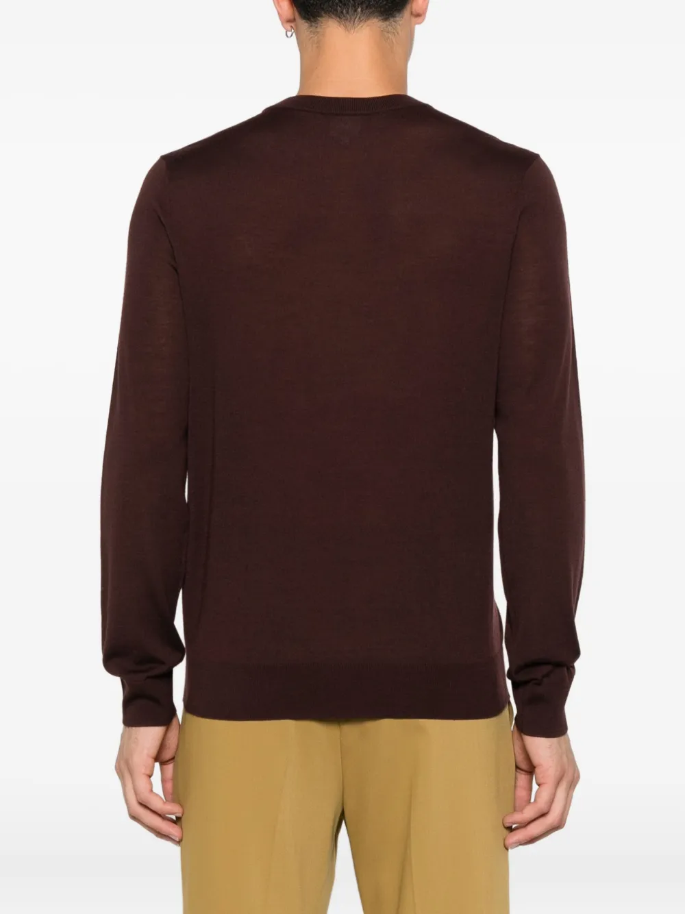Paul Smith round-neck wool sweater Rood