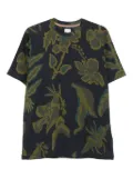 Paul Smith floral-bird print T-shirt - Blue