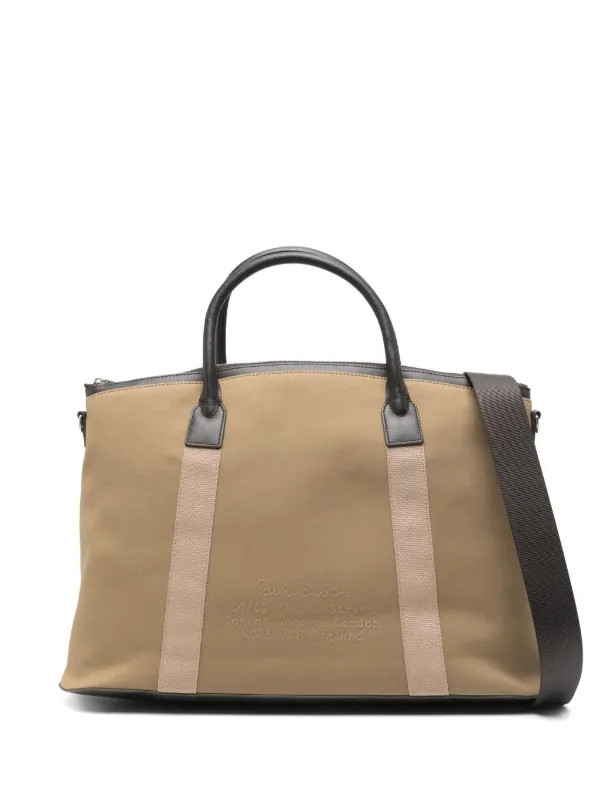 Paul Smith zip-top Handle Tote Bag Neutrals FARFETCH BH